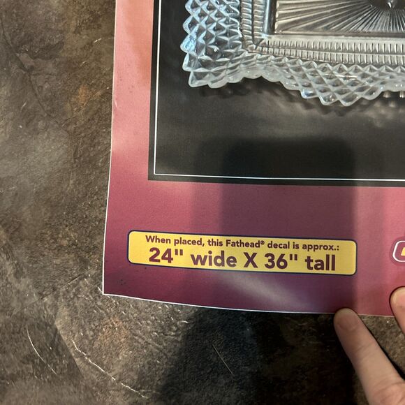 Lebron James Cavaliers Legend FATHEAD Decal With Box. King James 24” X 36” - Picture 3 of 4